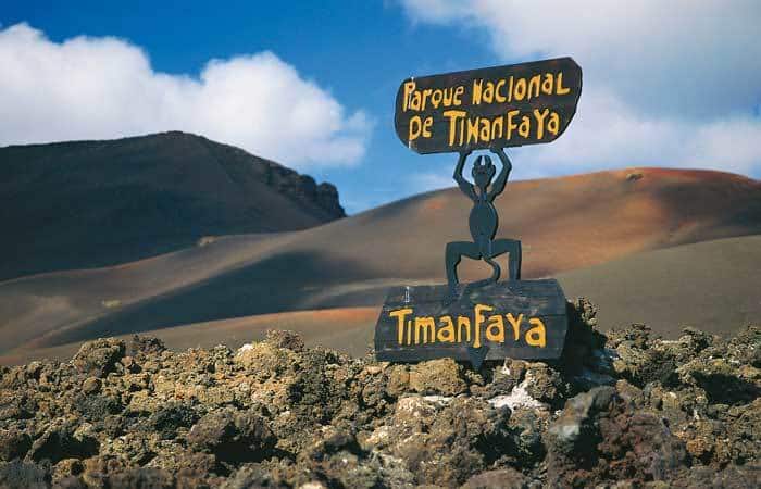 Unusual visit to Montaña del Fuego